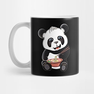 Panda bear,panda eats ramen,ramen lover,panda lover Mug